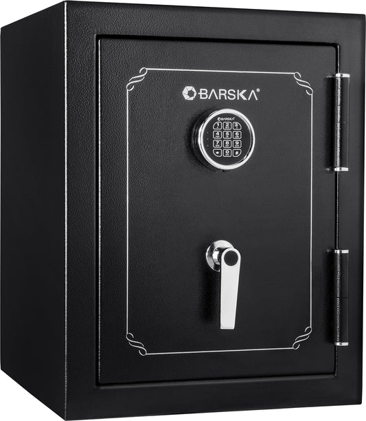 Barska 3.51 Cu. Ft. Fireproof Safe – Digital PIN Lock Vault with 30 Min Fire Rating @ 1400°F, 3 Steel Deadbolts, Adjustable Shelves & Carpeted Interior for Home or Office Fire Safe Home Safe Hidden