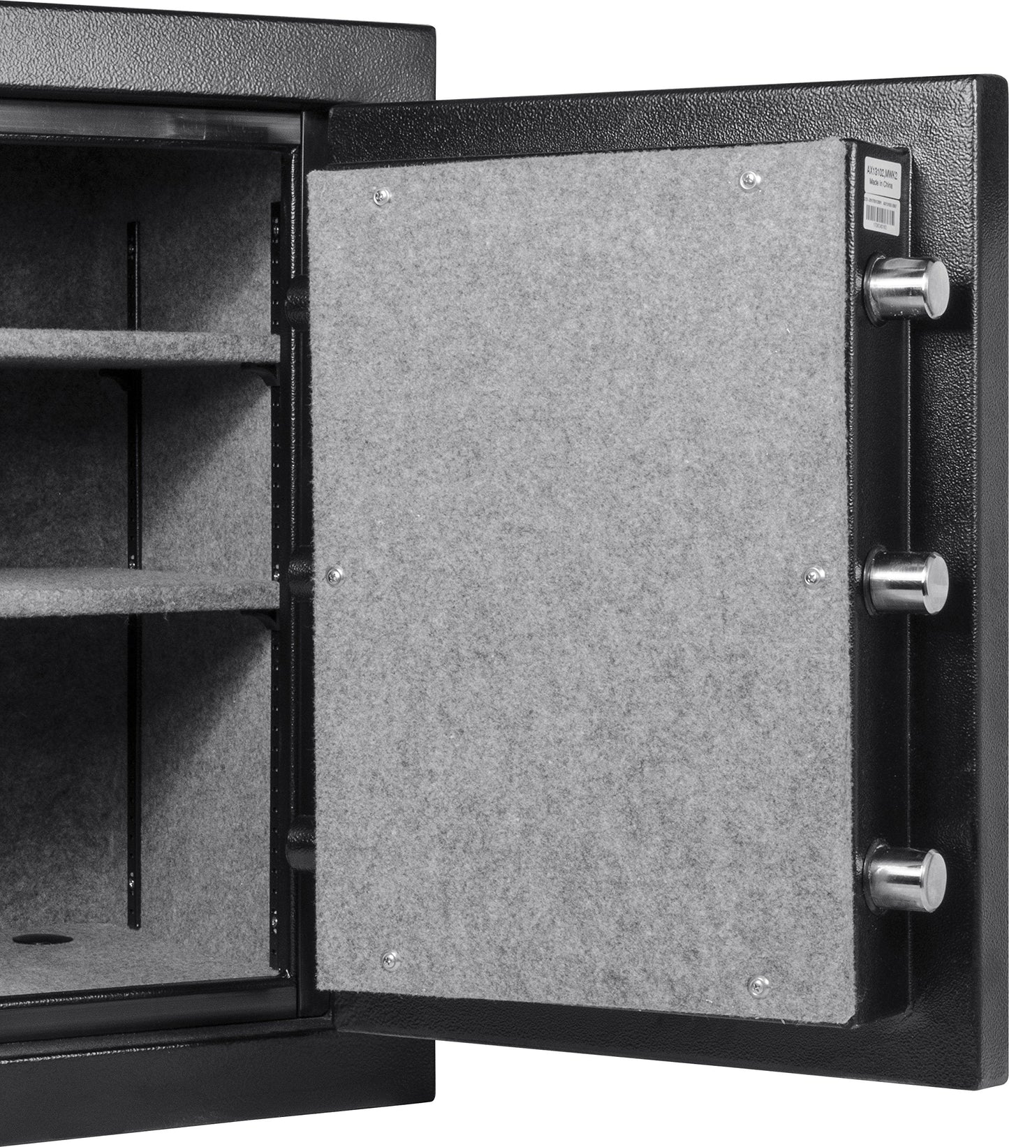 Barska 3.51 Cu. Ft. Fireproof Safe – Digital PIN Lock Vault with 30 Min Fire Rating @ 1400°F, 3 Steel Deadbolts, Adjustable Shelves & Carpeted Interior for Home or Office Fire Safe Home Safe Hidden