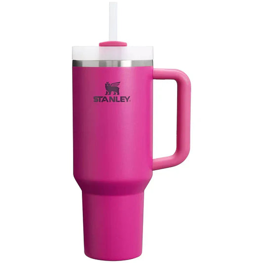 Pink Stanley Quencher 40oz Stainless Steel Vacuum Insulated Tumbler with Handle & Straw
