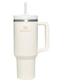 Dune White Stanley 40oz Stainless Steel Vacuum Insulated Tumbler with Handle & Straw