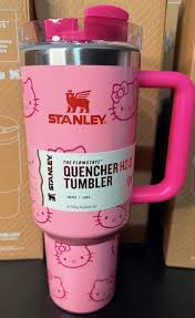Stanley x Hello Kitty Quencher H2.0 FlowState Tumbler – Hot Pink Limited Edition Insulated Travel Mug with Handle & Straw